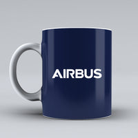 Thumbnail for Airbus & Text Designed Ceramic White Mugs