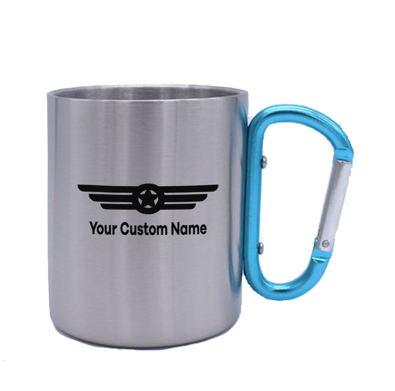 Custom Name (Badge 6) Designed Stainless Steel Outdoors Mugs
