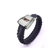 Thumbnail for 787 Flat Text Design Airplane Seat Belt Bracelet
