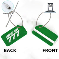 Thumbnail for Boeing 777 & Text Designed Fashion Metal Luggage Tags