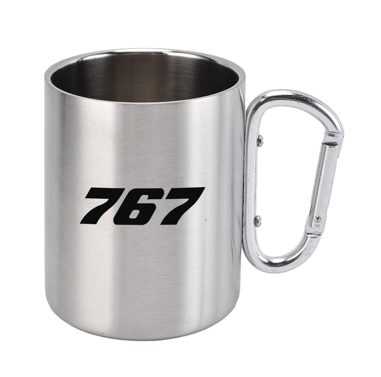 767 Flat Text Designed Stainless Steel Outdoors Mugs