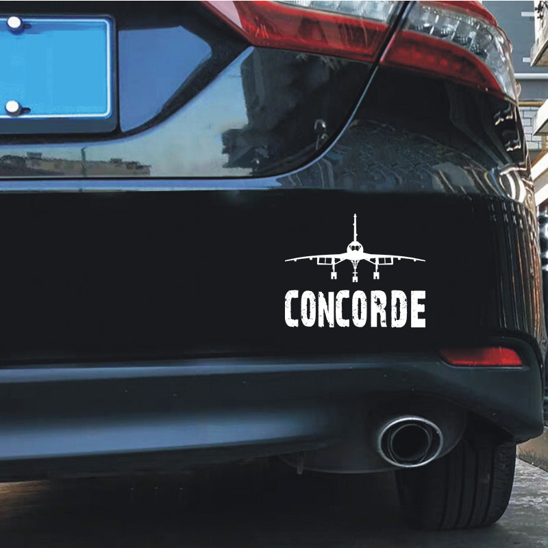 Concorde & Plane Designed Car Sticker