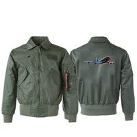 Thumbnail for Multicolor Airplane Designed Embroidered Patch Attachable Jackets