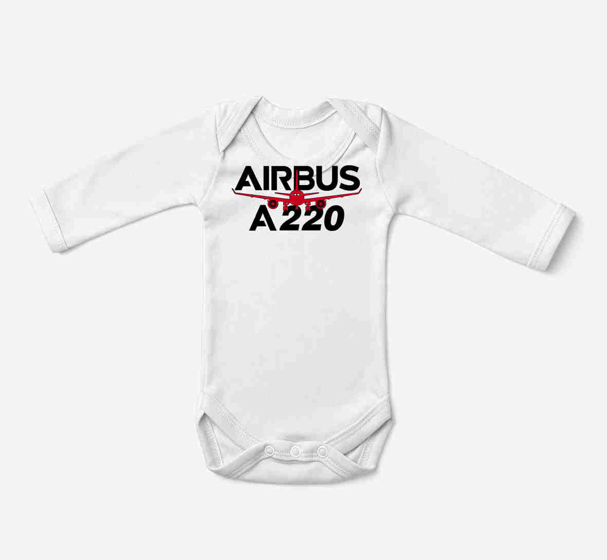 Amazing Airbus A220 Designed Baby Bodysuits
