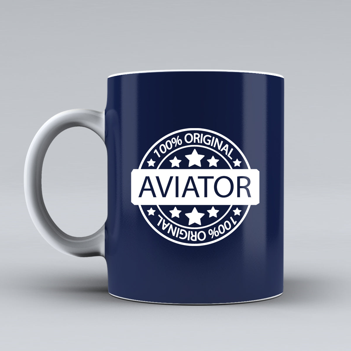 100 Original Aviator Designed Ceramic White Mugs