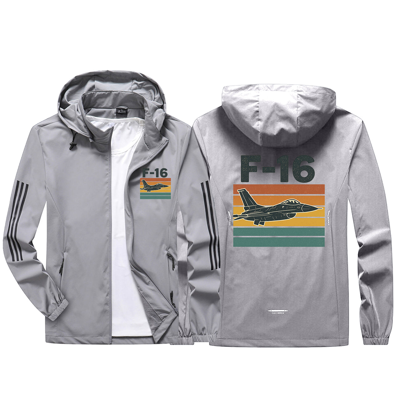 Retro Fighter Jet F16 Design Sport & Running Jackets