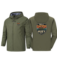 Thumbnail for Retro BELL HUEY UH-1 Designed Rain Jackets & Windbreakers