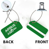 Thumbnail for Amazing Airbus A320neo Designed Fashion Metal Luggage Tags