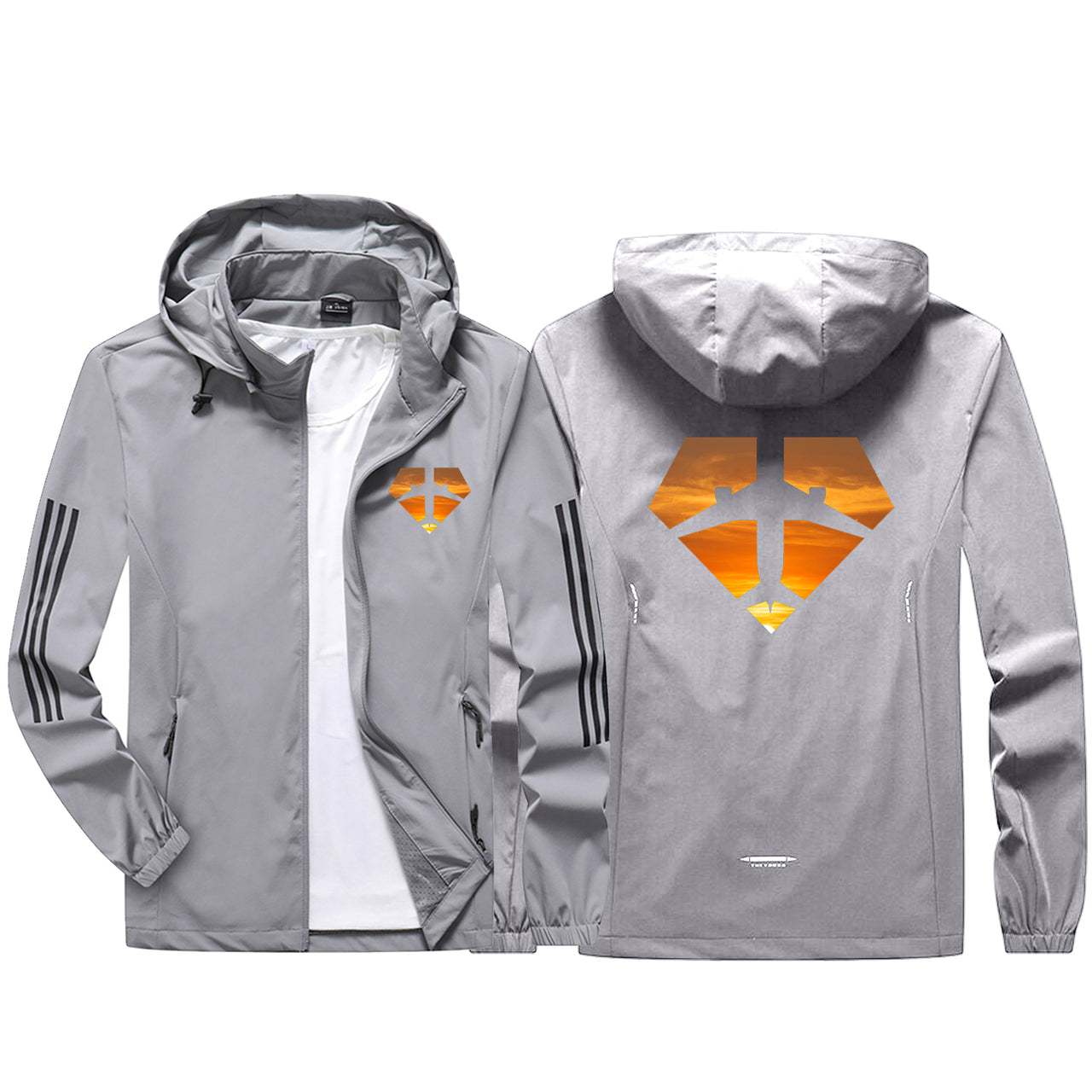 Supermen of The Skies (Sunset) Sport & Running Jackets