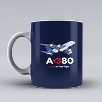 Thumbnail for Airbus A380 Love at first flight Designed Ceramic White Mugs