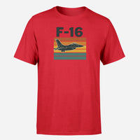 Thumbnail for Retro Fighter Jet F16 Design Super Quality T-Shirts