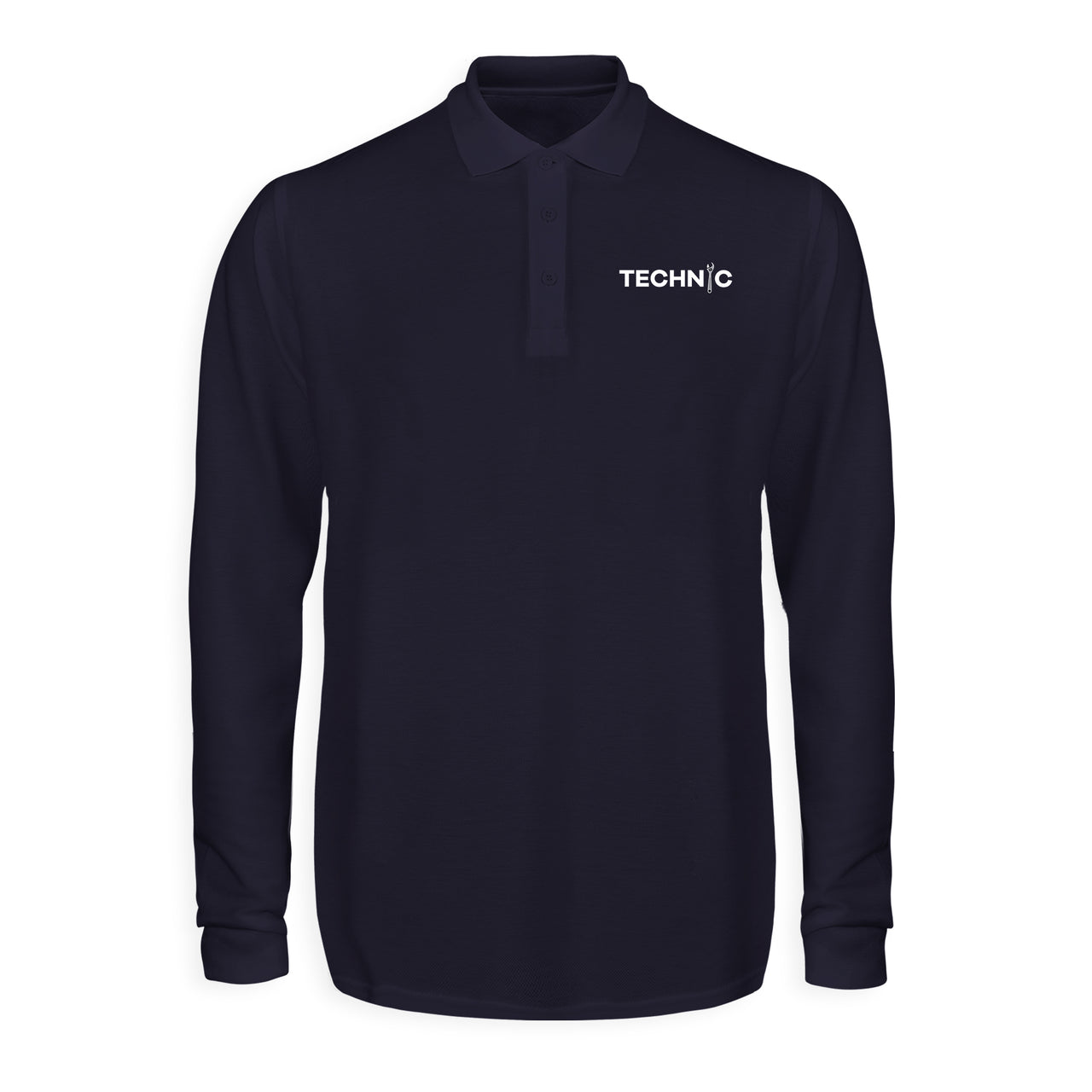 Technic Designed Long Sleeve Polo T-Shirts