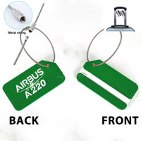 Thumbnail for Amazing Airbus A220 Designed Fashion Metal Luggage Tags