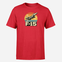 Thumbnail for Retro Fighter Jet F15 Design Super Quality T-Shirts