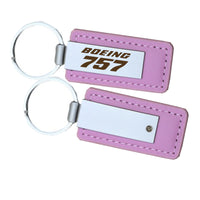 Thumbnail for Boeing 757 & Text Faux Leather Key Chains