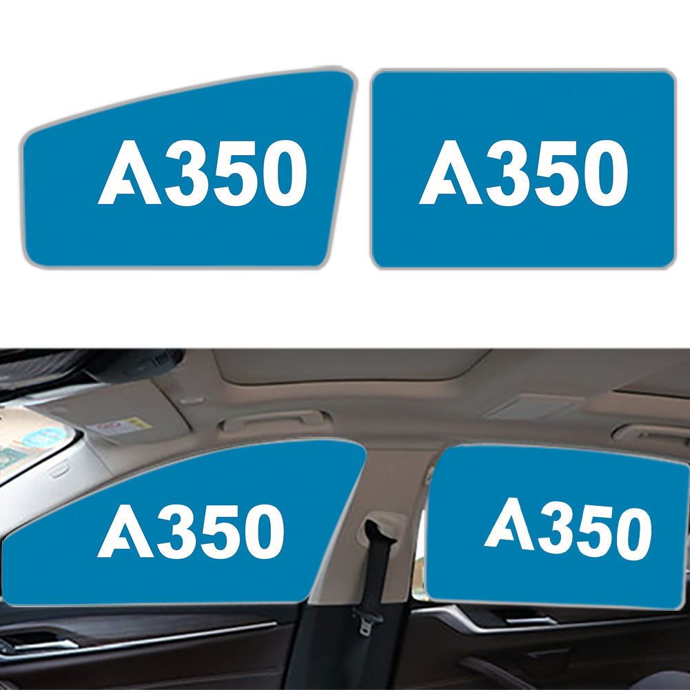 A350 Flat Text Designed Car Sun Shade (Side window)