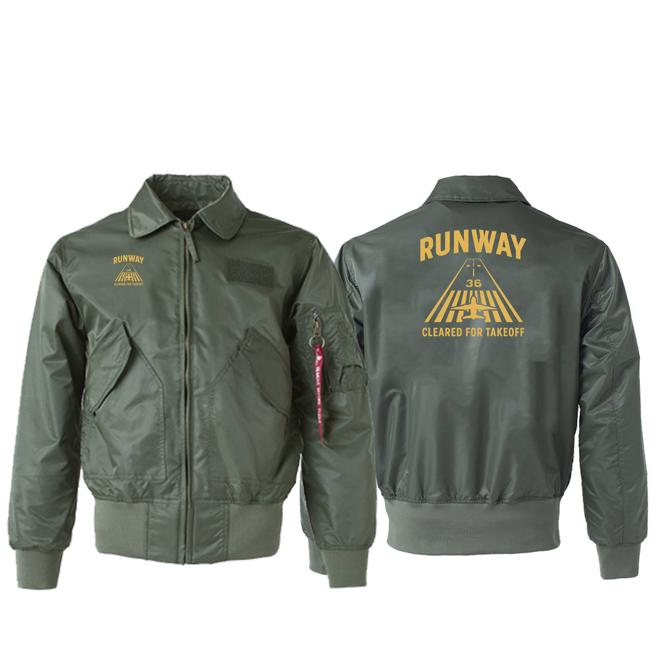 Cleared For Takeoff Designed Embroidered Patch Attachable Jackets