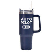 Thumbnail for Auto Pilot ON Designed 40oz Stainless Steel Car Mug With Holder