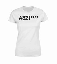 Thumbnail for A321neo & Text Designed Women T-Shirts