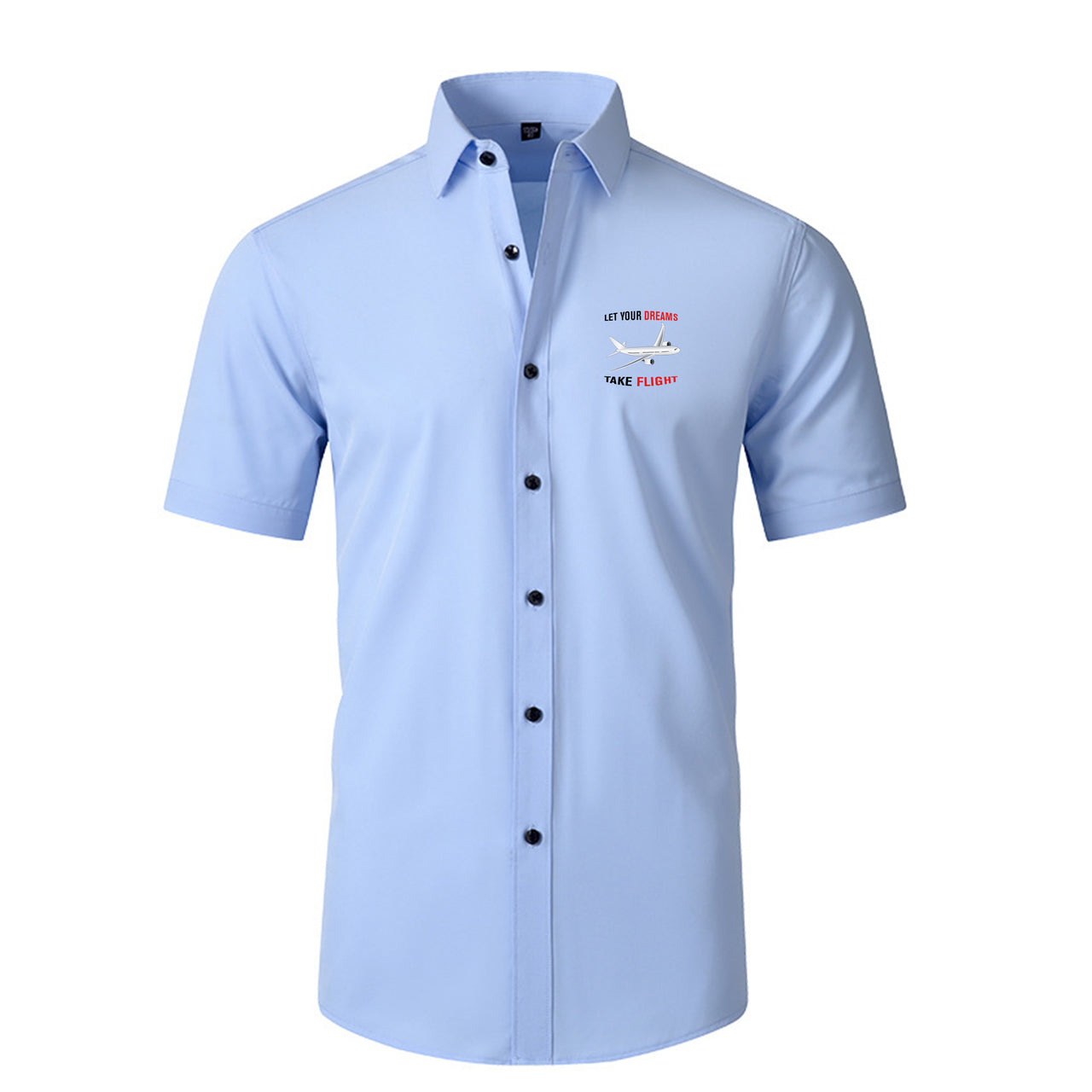 Let Your Dreams Take Flight Designed Short Sleeve Shirts