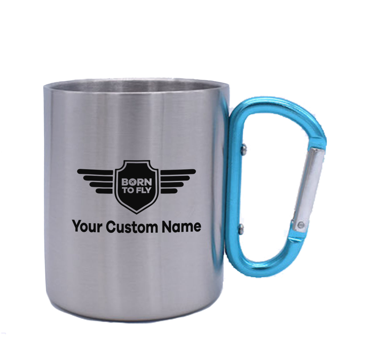 Custom Name (Badge 5) Designed Stainless Steel Outdoors Mugs