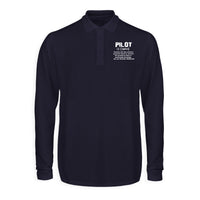 Thumbnail for Pilot [Noun] Designed Long Sleeve Polo T-Shirts