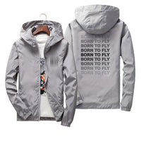 Thumbnail for Born To Fly Opacity Designed Thin Windbreaker Jackets