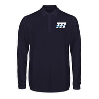Thumbnail for Super Boeing 777 Designed Long Sleeve Polo T-Shirts