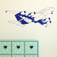 Thumbnail for Departing Detailed Airbus A380 Designed Wall Sticker