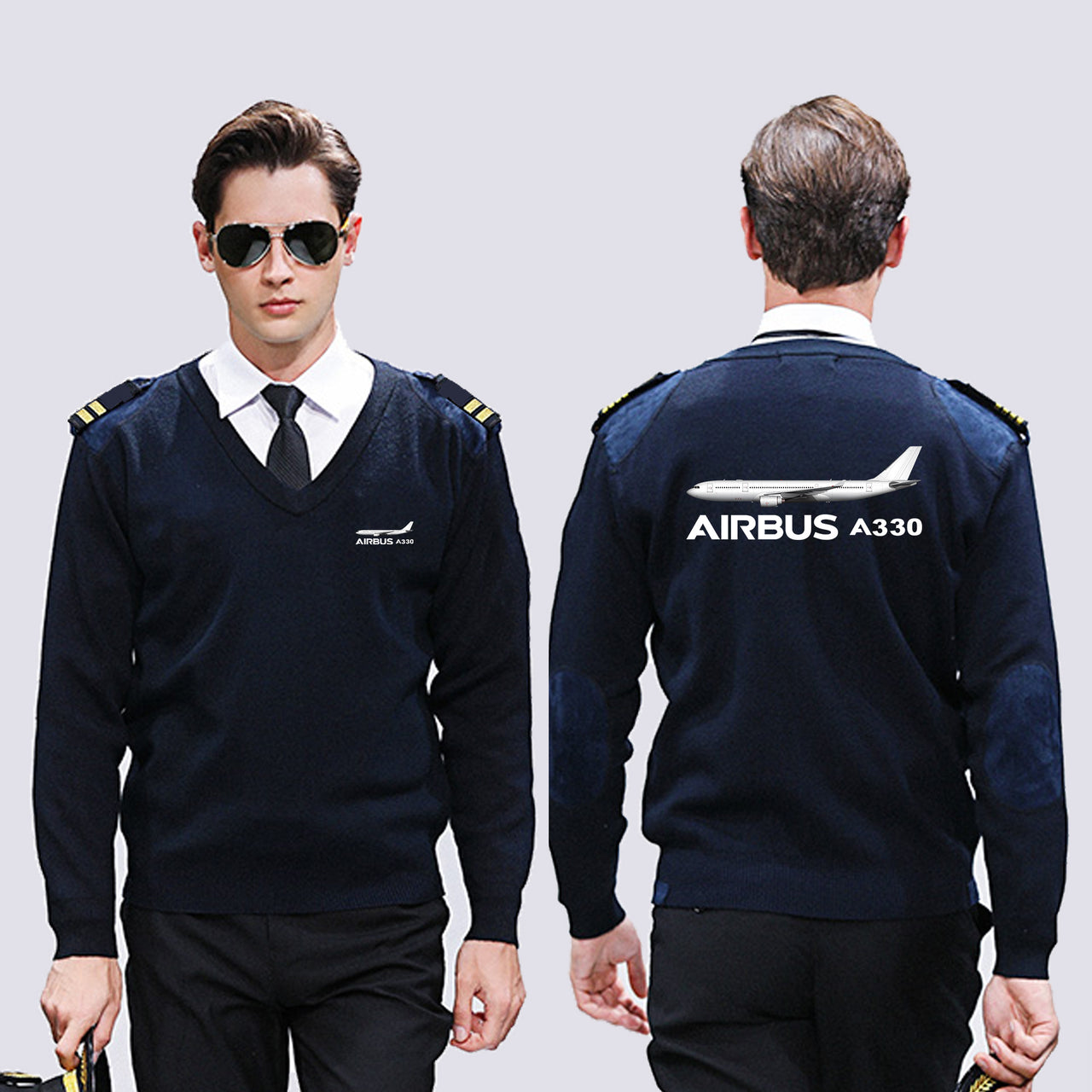 The Airbus A330 Designed Wool Pilot Sweaters