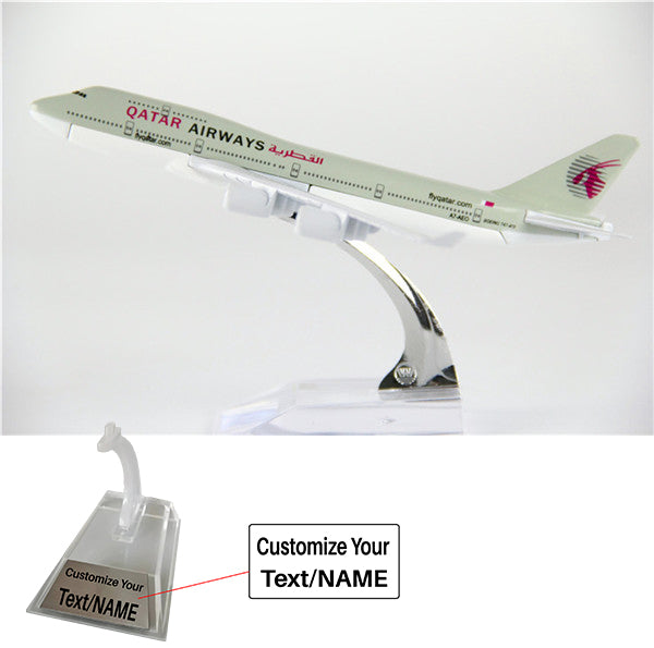 Qatar Airways Boeing 747 (Old Livery) Airplane Model (16CM)