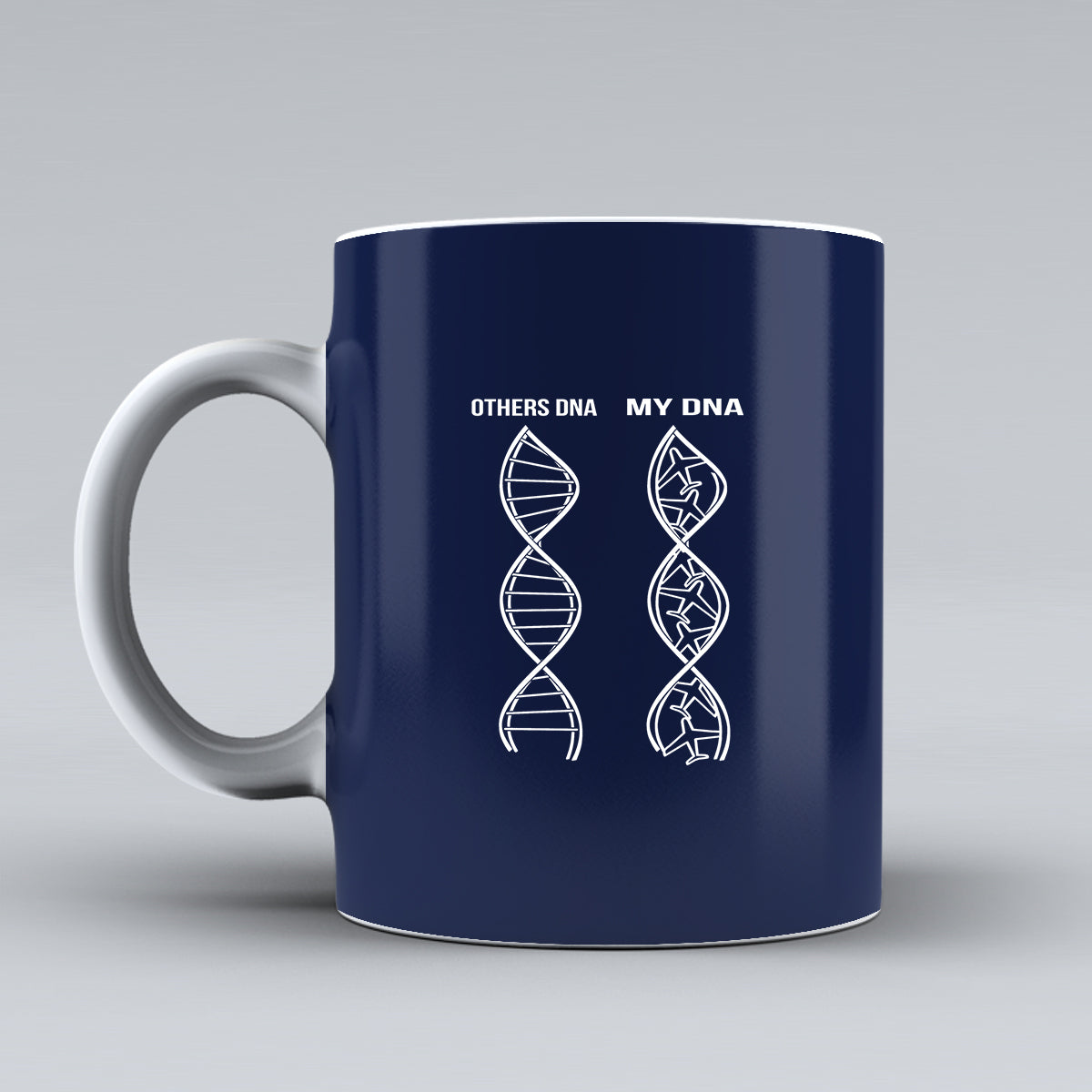 Aviation DNA Designed Ceramic White Mugs