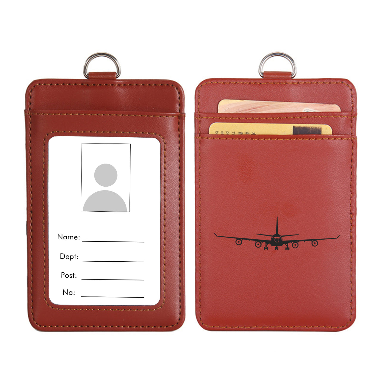 Airbus A340 Silhouette Designed ID Card Holder
