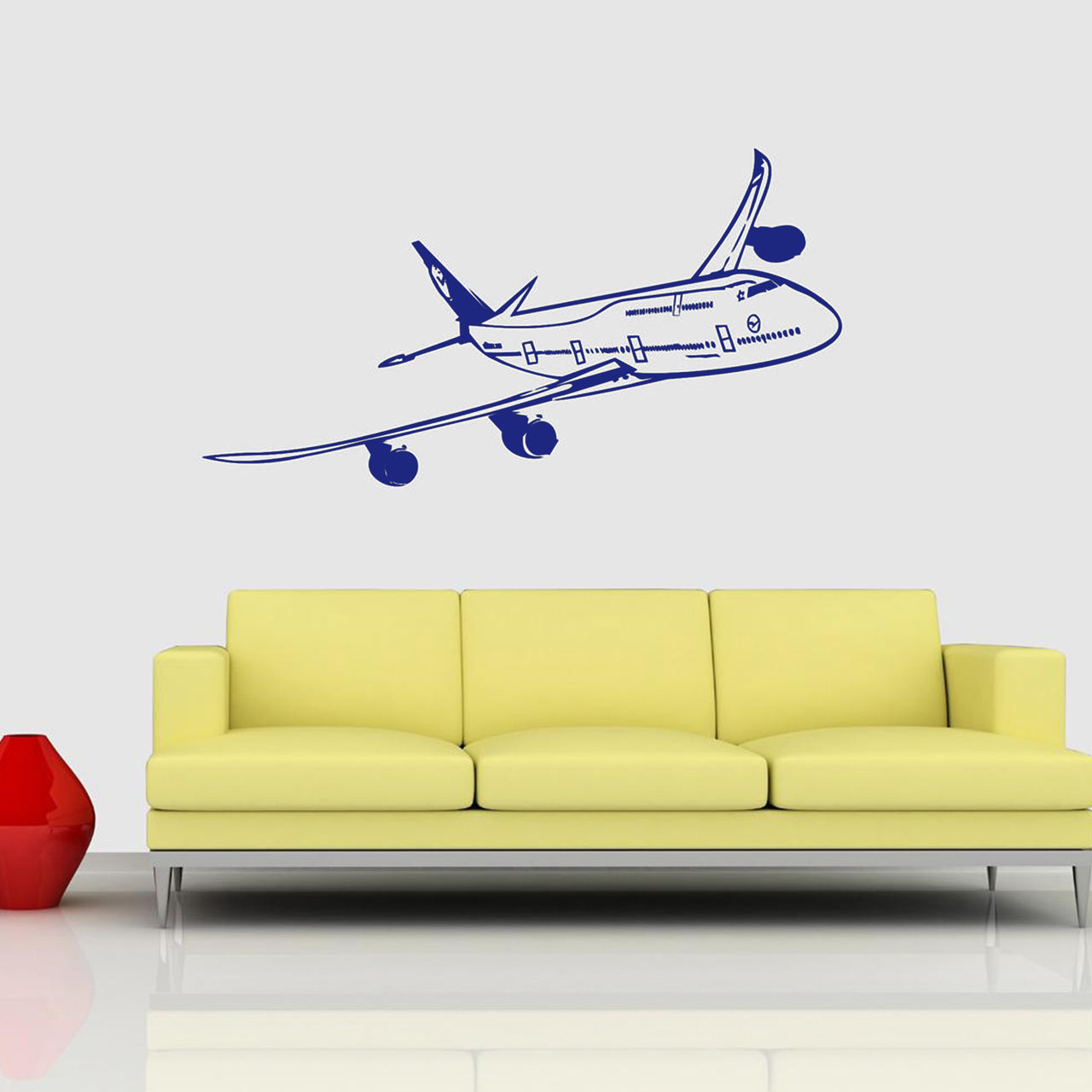 Cruising Beautiful Boeing 747 Designed Wall Sticker