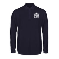 Thumbnail for Airbus A320 & Plane Designed Long Sleeve Polo T-Shirts