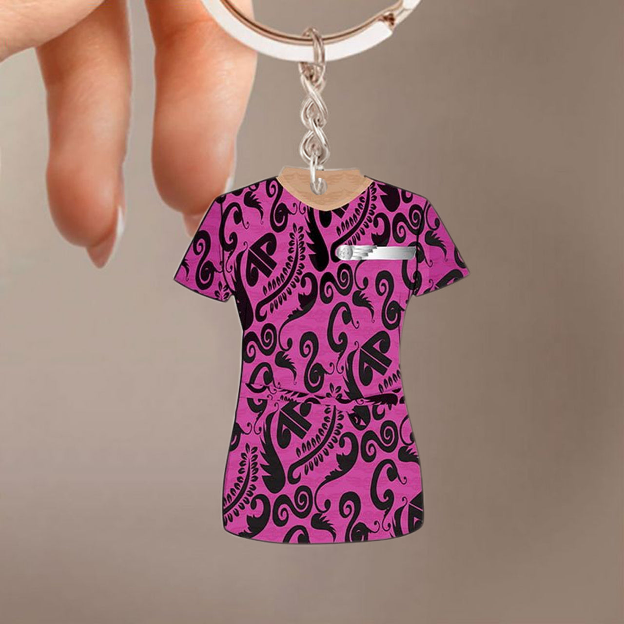 Air New Zealand Uniform Acrylic Keychain