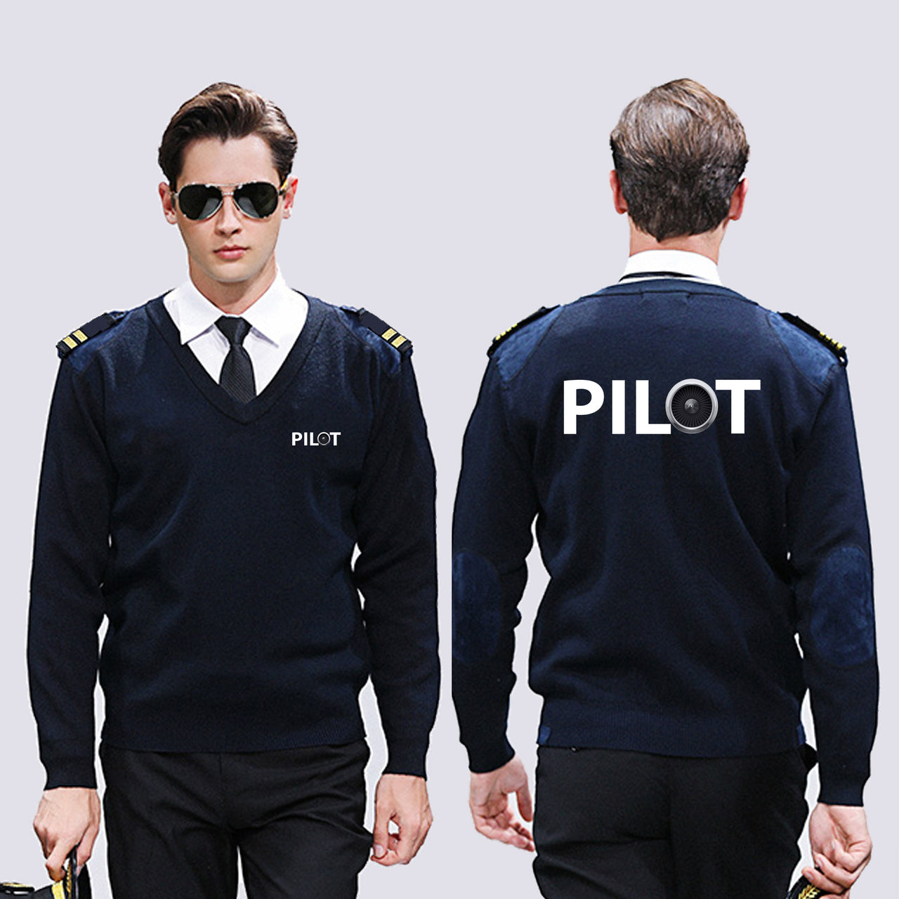 Pilot & Jet Engine Designed Wool Pilot Sweaters