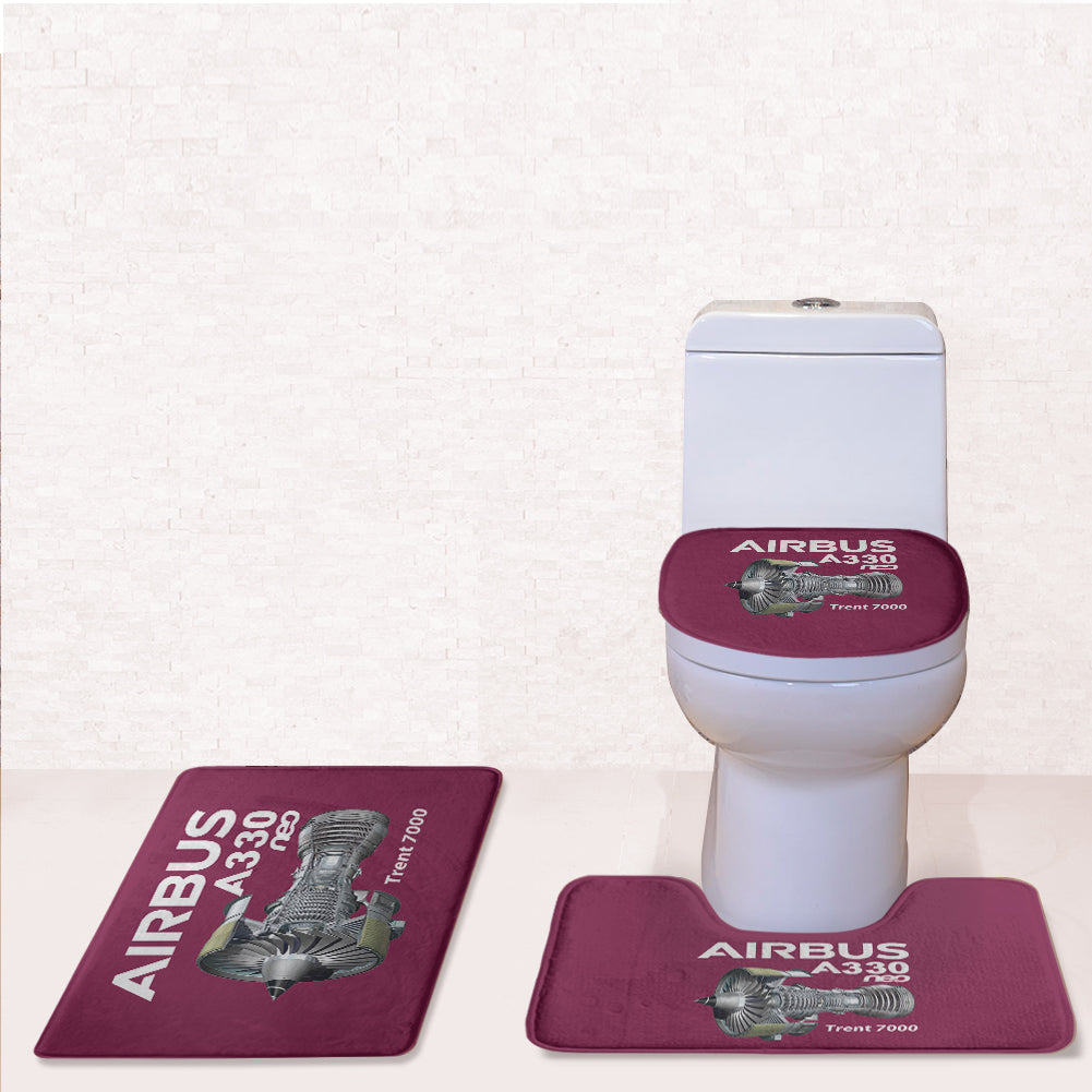 Airbus A330neo & Trent 7000 Designed Toilet Seat Cover Three-piece Set