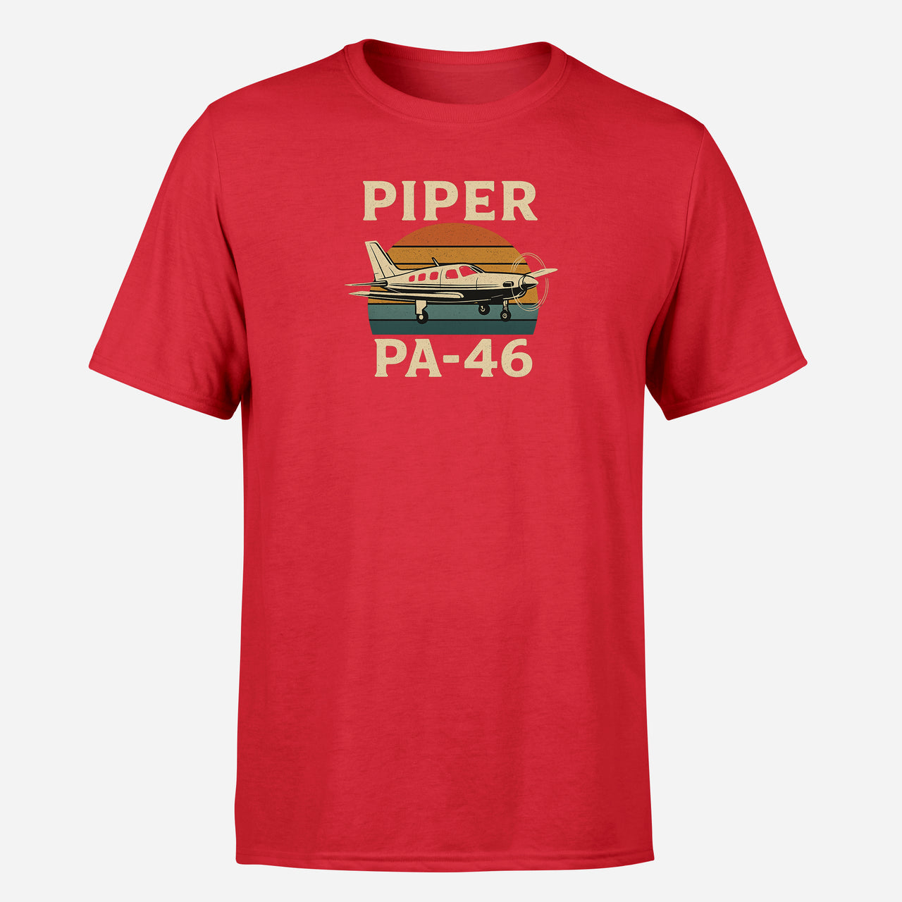 Retro Piper PA-46 Design Super Quality T-Shirts