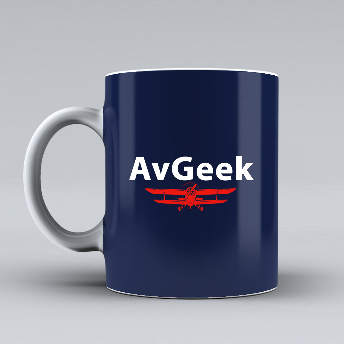 Avgeek Designed Ceramic White Mugs