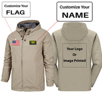 Thumbnail for Custom Flag & Name & LOGO Rain Jackets & Windbreakers