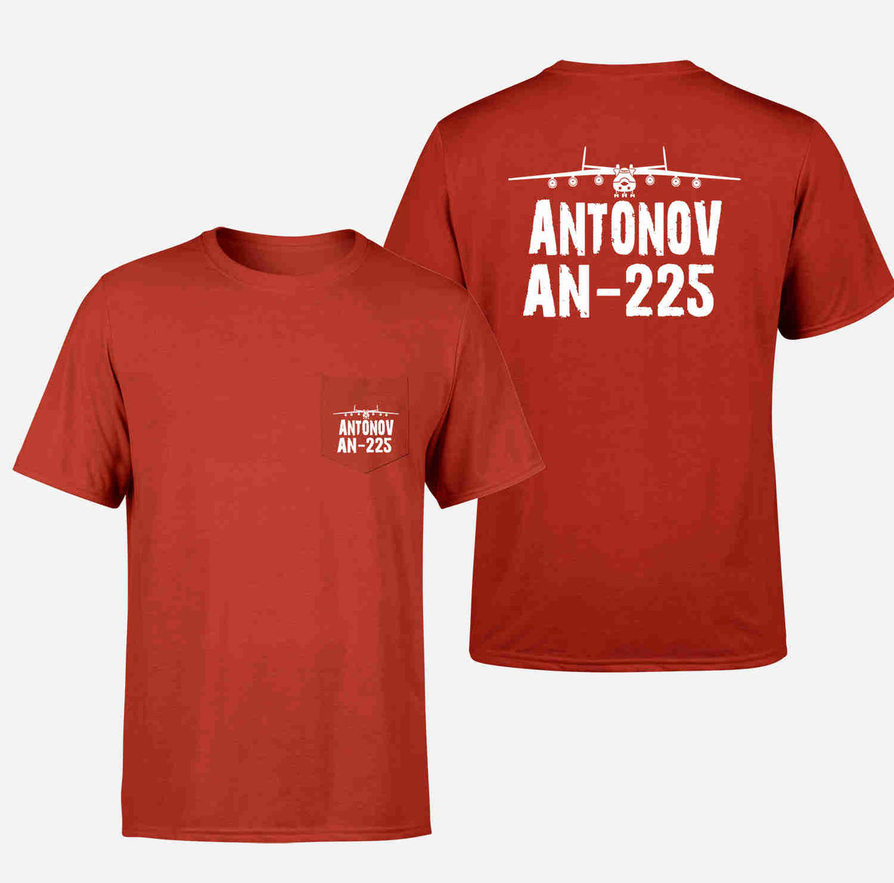 Antonov AN-225 & Plane Designed Pocket T-Shirts