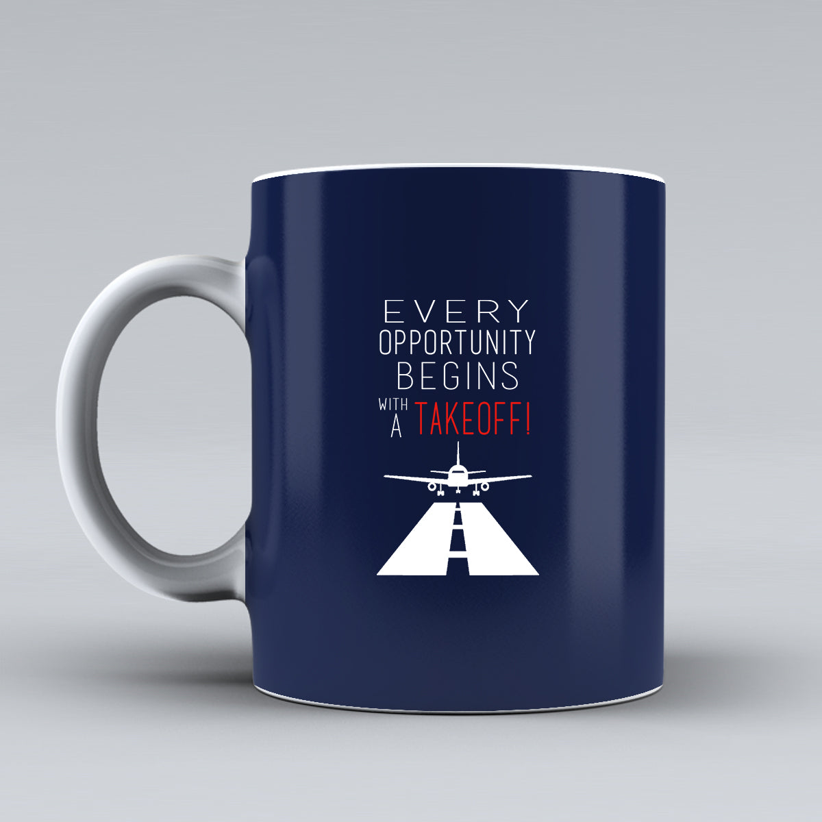 Every Opportunity Designed Ceramic White Mugs