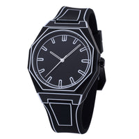 Thumbnail for 2D Comic Style Watches Black White Quartz Watch