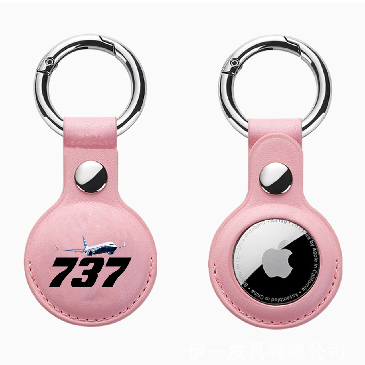 Super Boeing 737-800 Design Airtags Leather Cases