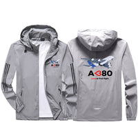 Thumbnail for Airbus A380 Love at first flight Sport & Running Jackets
