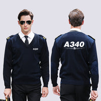 Thumbnail for Super Airbus A340 Designed Wool Pilot Sweaters
