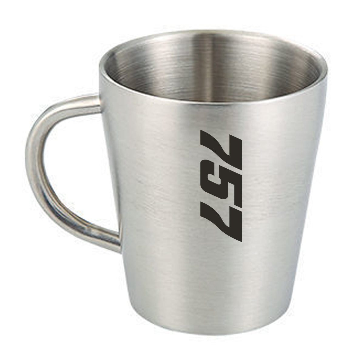 Boeing 757 Text Designed Stainless Steel Coffee Mugs