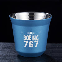 Thumbnail for Boeing 767 & Plane Designed Double Wall Stainless Steel Coffee Mugs
