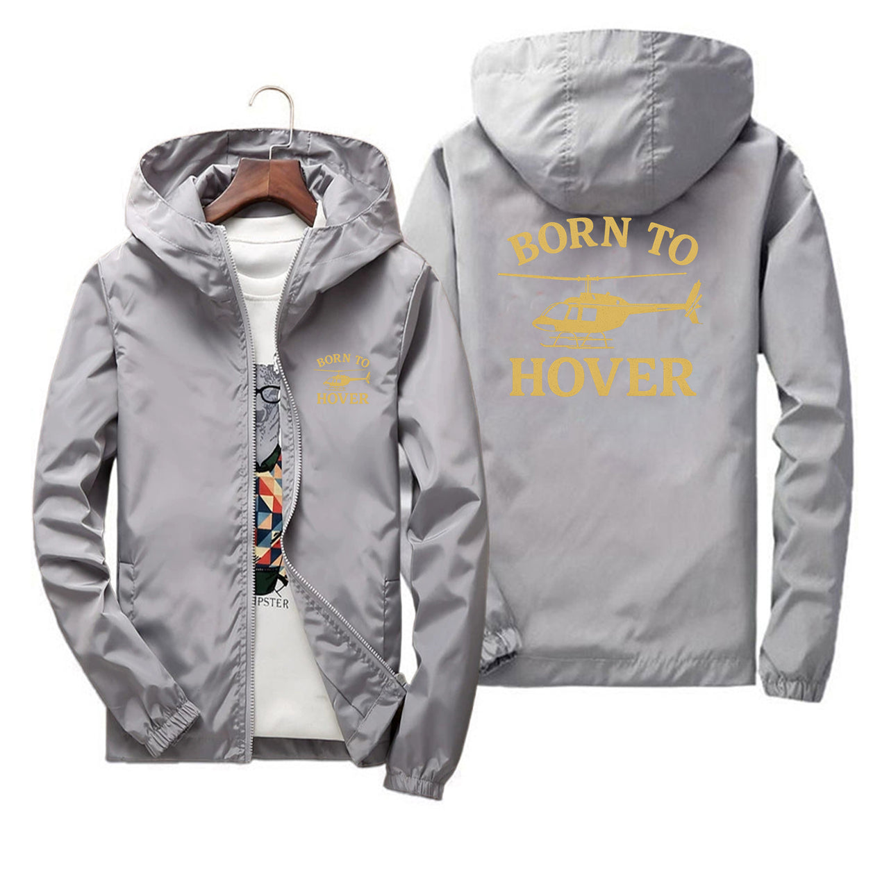 Born To Hover Designed Thin Windbreaker Jackets